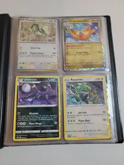 Pokemon Card Lot 4 Pocket Binder Filled W/ Cards Included W/ Pikachu Theme Deck - Image 2