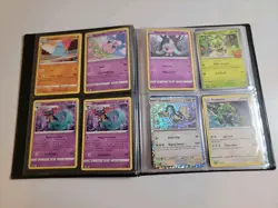 Pokemon Card Lot 4 Pocket Binder Filled W/ Cards Included W/ Pikachu Theme Deck - Image 4