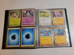 Pokemon Card Lot 4 Pocket Binder Filled W/ Cards Included W/ Pikachu Theme Deck - Image 5