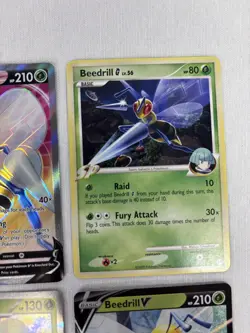 9x Beedrill Pokemon Card Lot - Vintage WOTC Base Set, Arceus, Team Up, 151… - Image 5