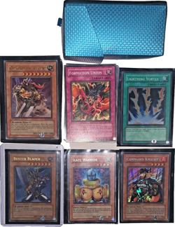 Yugioh Lot of 93 Cards Yu-Gi-Oh 5 Rare Cards Buster Blader Trading Cards - Image 1