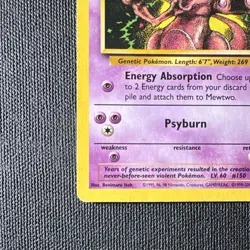 Wizards of the Coast Mewtwo Wotc Promo 14/53 Holo EN 2000 70 HP Psyburn - Image 2