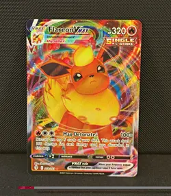 Pokemon TCG Flareon VMAX SWSH180 Sword Shield Promo English 2021 NM - Image 1