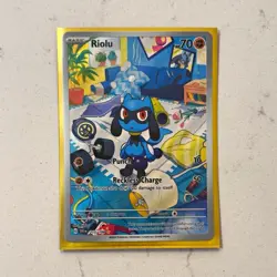 Pokemon TCG Riolu 215/198 Illustration Rare Full Art Holo SV01 ENG - Image 1