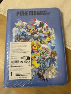 Pokemon Fossil Museum TCG Zip Binder Pokemon Center Exclusive - Image 1