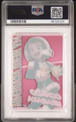 MY HERO ACADEMIA MHA OCHACO URARAKA 2021 WAFER CLEAR CARD #03 PSA 9 CARD POP 1 - Image 2