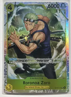 One Piece OP15-113 Roronoa Zoro Super Rare Near Mint English - Image 1