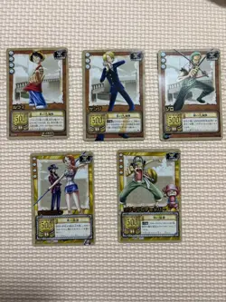 One Piece Card Game 5 Card Set 2003 Bandai - Image 1