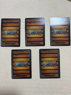 One Piece Card Game 5 Card Set 2003 Bandai - Image 2