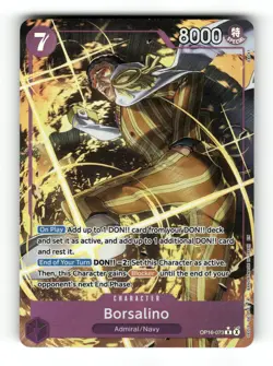Borsalino (Alternate Art) OP16-073 Rare The Time of Battle One Piece Foil NM - Image 1