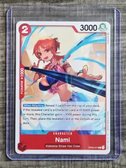 One Piece TCG Nami Common OP04-011 Kingdom of Intrigue English 2023 - Image 1