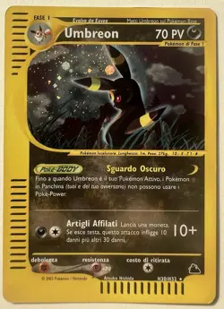 Pokemon Umbreon Skyridge Holo H30/H32 ITA 2003 Vintage Card - Image 1