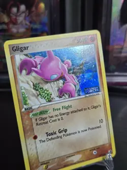 Gligar 57/115 Unseen Forces STAMPED Reverse Holo Pokemon Card LP - Image 2