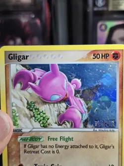 Gligar 57/115 Unseen Forces STAMPED Reverse Holo Pokemon Card LP - Image 3