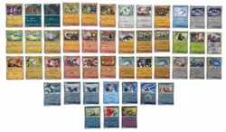 Pokemon TCG 46 Card Holo Reverse Holo Lot Foil Rare English NM - Image 1