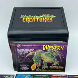WEIRD N WILD CREATURES Collector Card Set Box Lot Dinosaurs Animals Mythical - Image 2