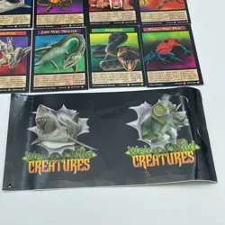 WEIRD N WILD CREATURES Collector Card Set Box Lot Dinosaurs Animals Mythical - Image 5