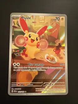 Plusle 193/182 Pokemon TCG Paradox Rift Illustration Rare Card NM Condition - Image 1