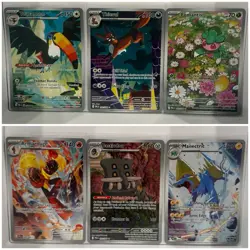 Pokemon TCG Pitch Black Illustration Rare 6 Card Lot Prerelease Pack Fresh - Image 1