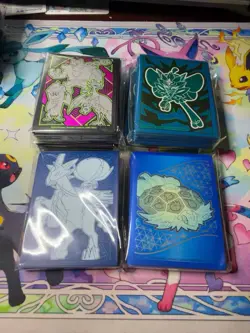 Pokemon Card Sleeves Lot of 6 Sealed ETB/Collection Box Sleeves Mixed - Image 1
