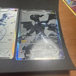 Pokemon TCG Reshiram 113/114 Zekrom 114/114 Black and White Holo Card Full Art - Image 4