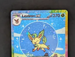 BUBBLE LEAFEON EX POKEMON CARD * FAN ART * MEW FRIENDS Paldean 232/091 - Image 2