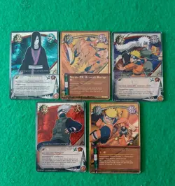 Lot Of 5 Naruto Collectible Card Games- All Super Rare All Holo.EX-NM - Image 1