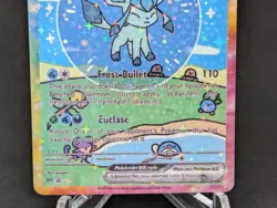BUBBLE GLACEON EX POKEMON CARD * FAN ART * MEW FRIENDS Paldean 232/091 - Image 3