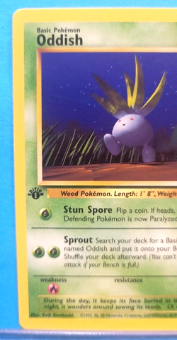 Pokemon Cards Oddish 58/64 1st Edition Jungle PACK FRESH-NEVER PLAYED- MINT - Image 2