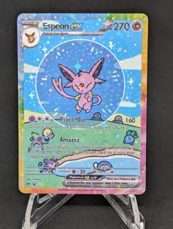 BUBBLE ESPEON EX POKEMON CARD * FAN ART * MEW FRIENDS Paldean 232/091 - Image 1