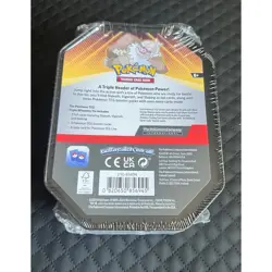 Pokemon Triple Whammy Tin Gold Brown New With Tags Slaking Foil Cards - Image 2