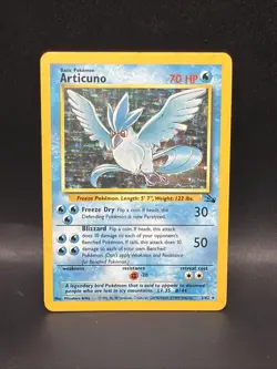Articuno 2/62 Fossil Holo Rare Pokemon Card - Image 1