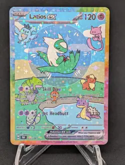 BUBBLE LATIOS EX POKEMON CARD * FAN ART * MEW FRIENDS Paldean 232/091 - Image 1