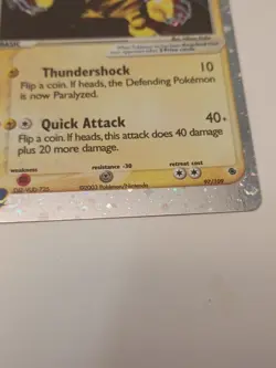 Electabuzz ex 97/109 Ruby and Sapphire Holo Pokemon Card - Image 3