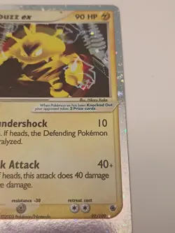 Electabuzz ex 97/109 Ruby and Sapphire Holo Pokemon Card - Image 4