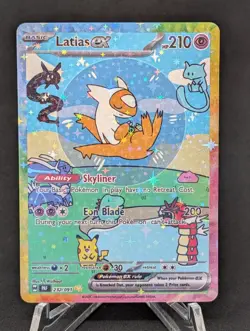 BUBBLE LATIAS EX POKEMON CARD * FAN ART * MEW FRIENDS Paldean 232/091 - Image 1
