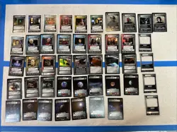 Star Trek CCG 45-Card Promo Lot Lightly-Played (see photo and description) - Image 1
