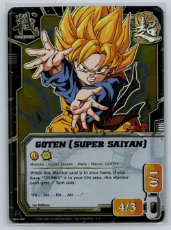 Goten Super Saiyan WA-147 Warrior Foil Dragon Ball Z Collectible Card Game - Image 1