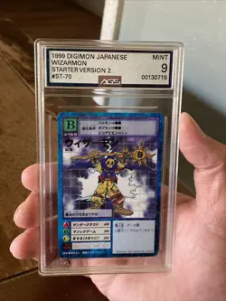 Wizardmon St-70 Digimon Digital Monster Card TCG Japanese Rare Graded 9 AGS Mint - Image 2