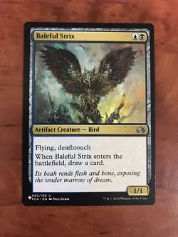 Baleful Strix MTG Magic the Gathering Card NM Near Mint Dominaria United DMC - Image 1