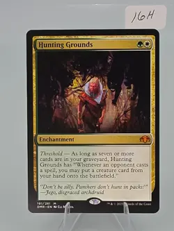 Hunting Grounds #191 Dominaria Remastered Regular English NM Mtg - Image 1