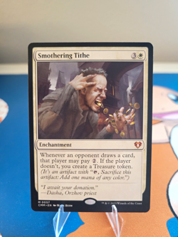 Magic: The Gathering Smothering Tithe Commander Masters EN #57 Mythic White Ench - Image 1