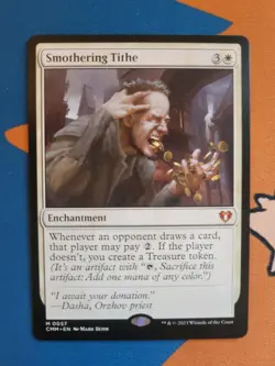 Magic: The Gathering Smothering Tithe Commander Masters EN #57 Mythic White Ench - Image 3