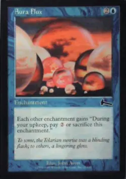 Aura Flux - Urza's Legacy: #27, Magic: The Gathering Nm C308 - Image 1