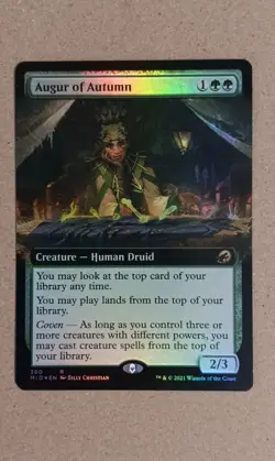 Augur of Autumn (Extended Art) #360, MTG: Innistrad: Midnight Hunt, Foil LP - Image 1