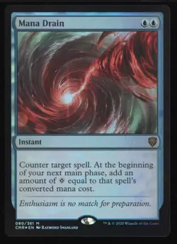 MANA DRAIN Commander Legends Magic: The Gathering Foil NM - Image 1