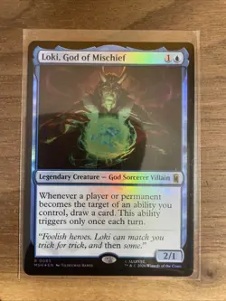 Loki, God of Mischief - Foil - Marvel Super Heroes - Mtg - Image 1
