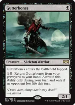 x1 Gutterbones R MTG Ravnica Allegiance M/NM, English - Image 1