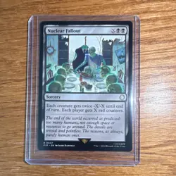 Wizards of the Coast Nuclear Fallout Sorcery Rare Black 0047 2021 BSW - Image 1