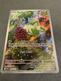 Sprigatito 196/193 ILLUSTRATION RARE Paldea Evolved HOLO NM Pokemon Card - Image 1